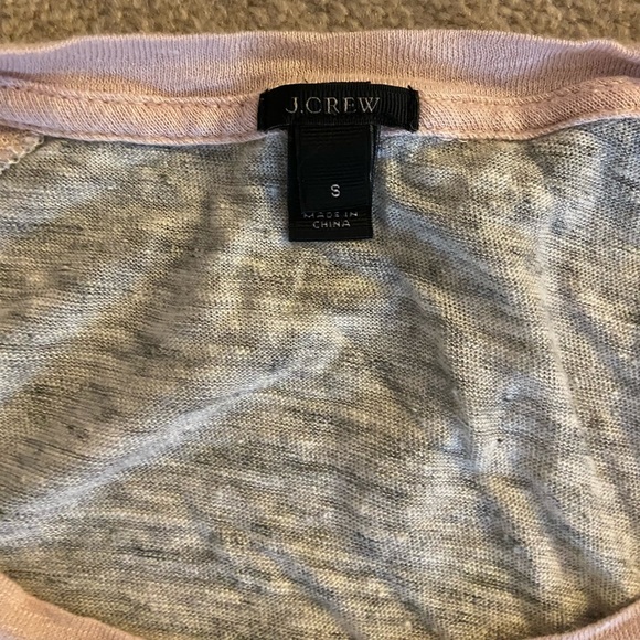 Jcrew pink and gray baseball tee - Picture 5 of 7